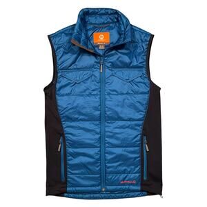 Merrell Select Warm + Dry Blue Black Insulated Water Repellent Vest Mens Medium